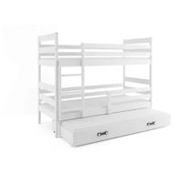 BMS GROUP Children's bunk bed Eryk - 3 persons, 90 × 200 with pull-out extra bed, white - Bed