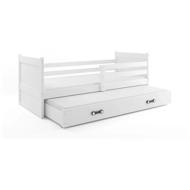 BMS GROUP Children's bed Rico - 2 persons, 90 × 200 with pull-out extra bed without mattress, white - Bed