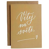BE NICE EKO přání Vítej na světě - Greeting Card