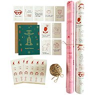 BE NICE ECO Christmas Gift Wrapping Set Pelíšky - Wrapping Paper