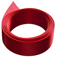 BE NICE atlasová 5 m, červená, šíře 2.4 cm - Ribbon