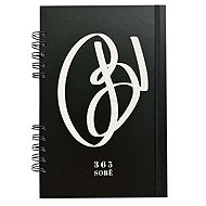 BE NICE EKO diář 365 SOBĚ, 2027, černý s bílým potiskem - Planner