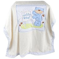 Bobobaby Baby blanket with Blue Teddy Bear applique, 100 × 75 cm - Blanket