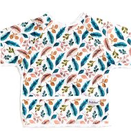 Bobánek Long sleeve bib - White feather - Bib