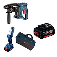 BOSCH GBH 18 V-20 + GLI 18V-300 + tool bag + accessories - SDS-Plus Rotary Hammer Drill