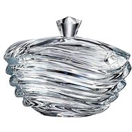 Bohemia Crystal Jar with Lid Wave 170mm - Storage Jar