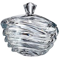 Bohemia Crystal Jar with Lid Wave 220mm - Storage Jar