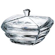 Bohemia Crystal Jar with Lid Segment 205mm - Storage Jar