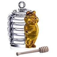 Bohemia Crystal Honey Jar - Amber - Storage Jar