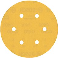 BOSCH EXPERT Sanding papers C470 with 6 holes for vibratory sanders 150 mm, G 400, 50 pcs 2.608.900. - Sandpaper