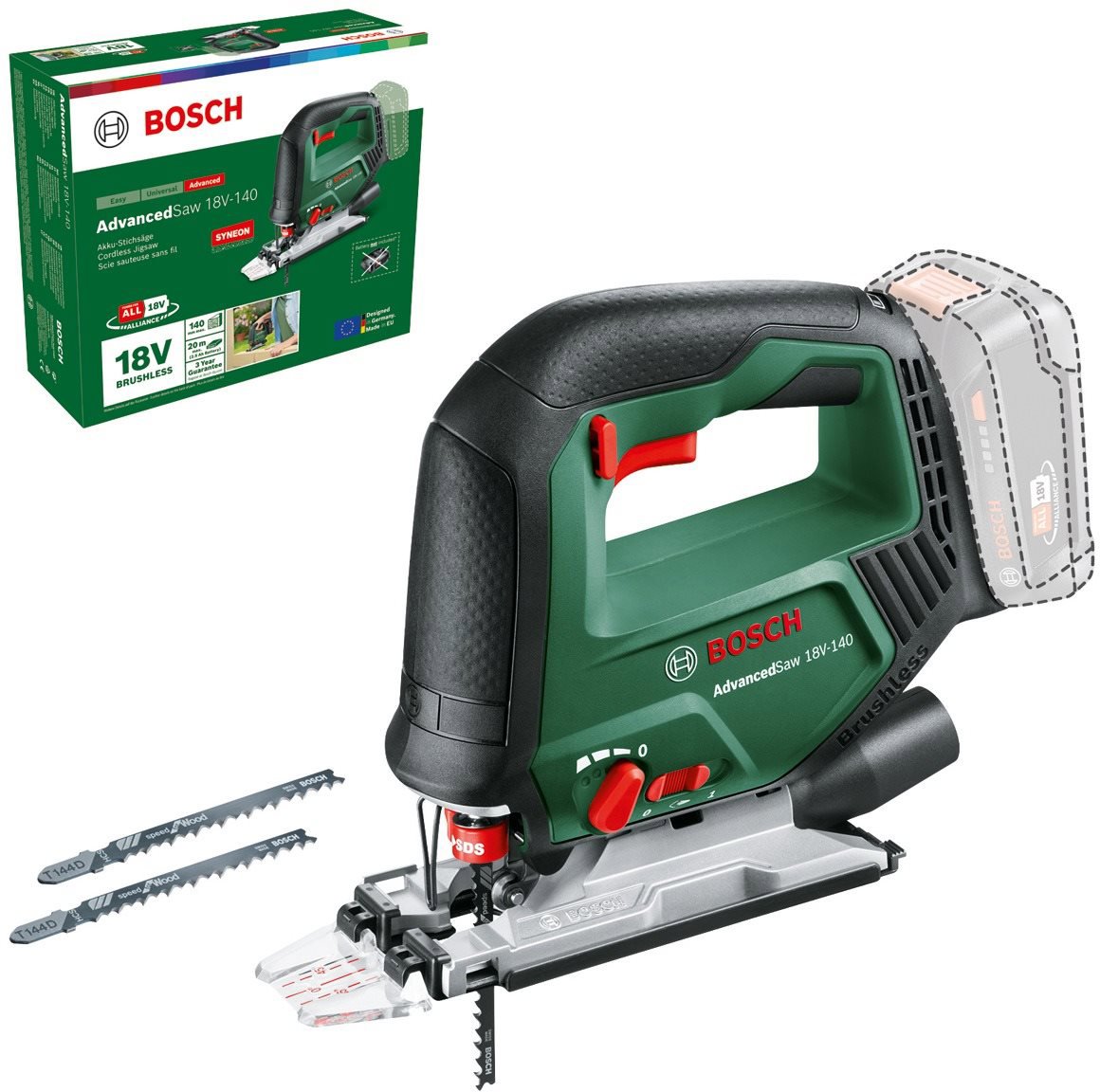 BOSCH AdvancedSaw 18V-140 (without battery) 0.603.013.000 - Reciprocating Saw