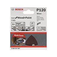 BOSCH Sandpaper F460 BfWP, G180, pack of 5 93 mm 2.608.621.688 - Sandpaper