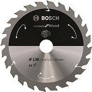 BOSCH Saw blade Standard for Wood for cordless saws 136 × 1.5/1 × 20 T24 2.608.837.668 - Circular Saw Blade