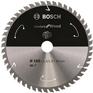 BOSCH Saw blade Standard for Wood for cordless saws 160 × 1.5/1 × 20 T48 2.608.837.678 - Circular Saw Blade
