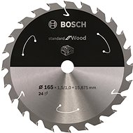 BOSCH Saw blade Standard for Wood for cordless saws 165 × 1.5/1 × 15.875 T24 2.608.837.681 - Circular Saw Blade