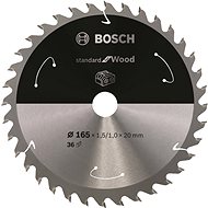 BOSCH Saw blade Standard for Wood for cordless saws 165 × 1.5/1 × 20 T36 2.608.837.686 - Circular Saw Blade
