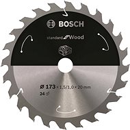 BOSCH Saw blade Standard for Wood for cordless saws 173 × 1.5/1 × 20 T24 2.608.837.690 - Circular Saw Blade