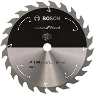 BOSCH Saw blade Standard for Wood for cordless saws 184 × 1.6/1.1 × 16 T24 2.608.837.698 - Circular Saw Blade