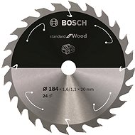BOSCH Saw blade Standard for Wood for cordless saws 184 × 1.6/1.1 × 20 T24 2.608.837.702 - Circular Saw Blade