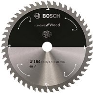 BOSCH Saw blade Standard for Wood for cordless saws 184 × 1.6/1.1 × 20 T48 2.608.837.703 - Circular Saw Blade