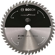 BOSCH Saw blade Standard for Wood for cordless saws 190 × 1.6/1.1 × 20 T48 2.608.837.705 - Circular Saw Blade