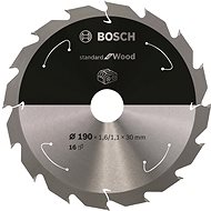 BOSCH Saw blade Standard for Wood for cordless saws 190 × 1.6/1.1 × 30 T16 2.608.837.706 - Circular Saw Blade