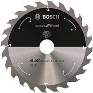 BOSCH Saw blade Standard for Wood for cordless saws 190 × 1.6/1.1 × 30 T24 2.608.837.708 - Circular Saw Blade