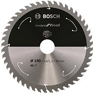 BOSCH Saw blade Standard for Wood for cordless saws 190 × 1.6/1.1 × 30 T48 2.608.837.710 - Circular Saw Blade
