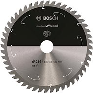 BOSCH Saw blade Standard for Wood for cordless saws 216 × 1.7/1.2 × 30 T48 2.608.837.723 - Circular Saw Blade