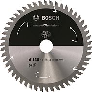 BOSCH Standard for Aluminium for cordless saws 136 × 1.6/1.1 × 20 T50 2.608.837.754 - Circular Saw Blade