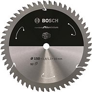 BOSCH 2.608.837.7, Standard for Aluminium, akkumulátoros fűrészekhez, 150×1,8/1,3×10, T52 - Körfűrészlap