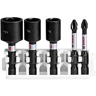 BOSCH Impact Control Screwdriver and Nut Extension Pack, 5 pieces 2.608.522.350 - Bit Set