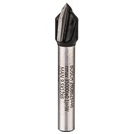 BOSCH Drážkovací fréza tvaru V, 6 mm, D1 9,5 mm, L 12,35 mm, G 45 mm, 90° 2.608.628.446 - Milling Cutter