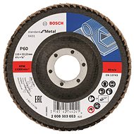 BOSCH Laminated grinding wheel X431, Standard for Metal 2.608.603.653 - Lamellar Disc