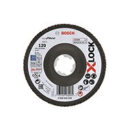 BOSCH Best for Metal X-LOCK, angled version, flute plate, O 125 mm, G 120, X571 2.608.619.204 - Lamellar Disc