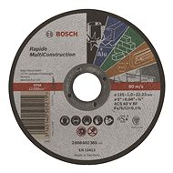 BOSCH Cutting wheel Rapido Multi Construction ACS 60 V BF, 125 mm, 1.0 mm 2.608.602.385 - Cutting Disc