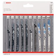 BOSCH 10-piece set of saw blades with shank Wood and Metal 2.607.011.170 - Saw Blade Set