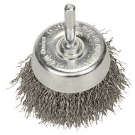 BOSCH Cup brush, crimped wire, 60 × 0.3 mm, Stainless steel 2.608.622.118 - Sanding Brush