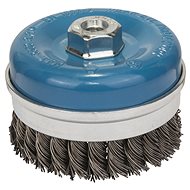 BOSCH Pot brush, braided, 100 mm, steel 1.608.614.002 - Cup Brush