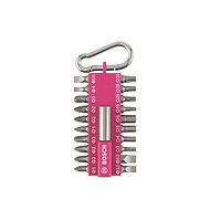 BOSCH Set of 21 screwdriver bits with carabiner (fuchsia) 2.607.002.821 - Bit Set
