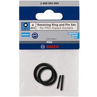 BOSCH Set of retaining ring and pin for PRO Impact Socket, 1", 4 pcs. - Attachment