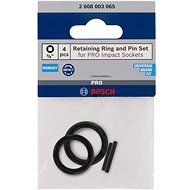 BOSCH Safety ring and pin set for PRO Impact Socket,? ", 4 pcs - Attachment