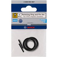 BOSCH Set of retaining ring and pin for PRO Impact Socket, 3", 4 pcs. - Attachment
