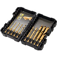 DeWALT-10-piece Set of Titanium Metal Drills with Hexagonal Shank 3mm, 3.2mm, 3.5mm, 4mm, 4, - Drill Set