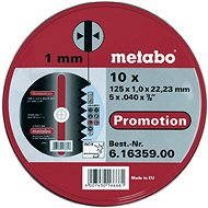 Metabo 10 darabos vágókorong készlet 125 x 1mm - Készlet