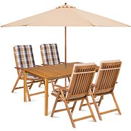 Fieldmann Calypso 4 with parasol - stripe cream - Garden Furniture