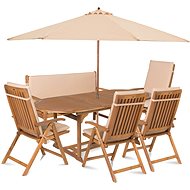 Fieldmann CARMEN 7 with umbrella - creamy - Garden Furniture