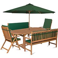 Fieldmann CARMEN 8 with umbrella - green - Garden Furniture