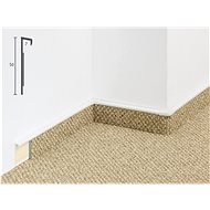 BOLTA carpet strip 25530-0101 TSL50PP white - Skirting Board