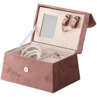 Boltze Jewellery box with mirror Clea, pink - Jewellery Box